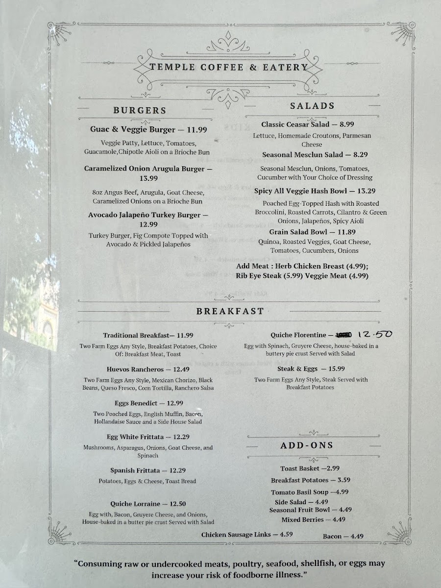 Menu Temple Coffee & Eatery-5